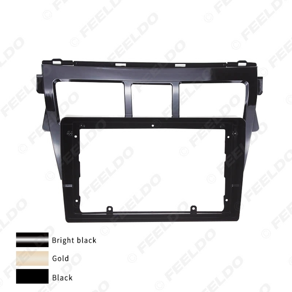 Picture of Car Radio Audio 2Din Fascia Frame Adapter For Toyota Vios Sedan 9" Big Screen CD/DVD Player Panel Dash Mount Kit