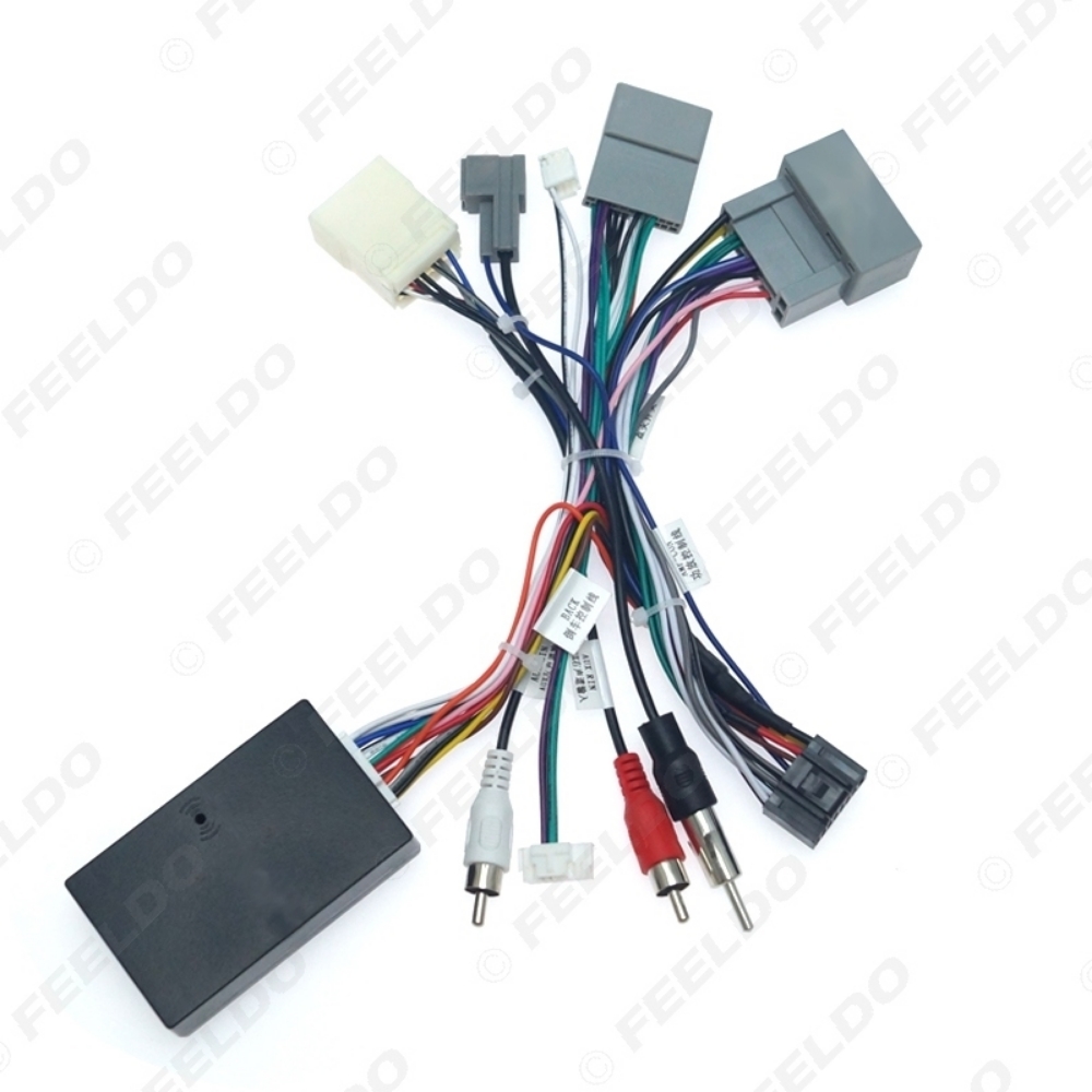 Picture of Car Audio Radio CD Player 16PIN Android Power Calbe Adapter With Canbus Box For Honda Civic CRV Media Wiring Harness