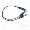 Picture of Car Stereo Audio Cable Radio Antenna Aluminum Plug In 2 For 1 Extension Auto FM/AM Antenna Cable Adapter