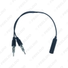 Picture of Car Stereo Audio Cable Radio Antenna Aluminum Plug In 2 For 1 Extension Auto FM/AM Antenna Cable Adapter
