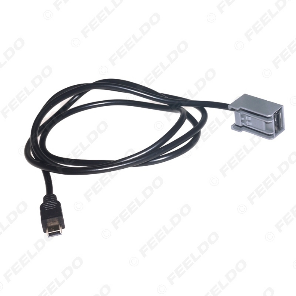 Picture of Car Radio Audio Mini USB Cable Female Port Extension 5Pin Wire Adapter For Honda Civic/Accord/Odyssey Mitsubishi Lancer