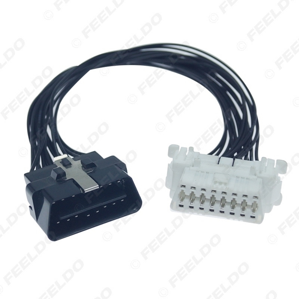 Picture of 16-Pin OBD2 Male To Female Cord Extension Cable Adapter Connector