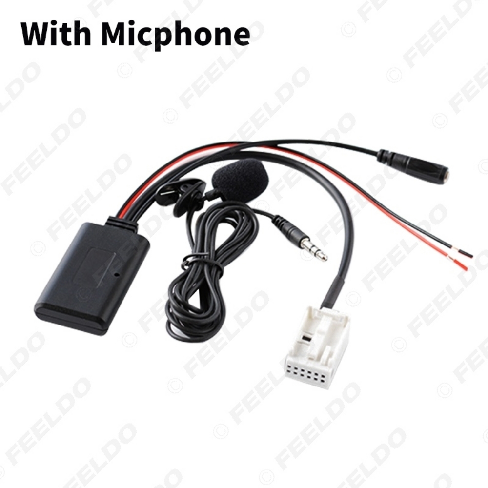 Picture of Car Wireless Bluetooth Module Aux Audio Cable Music Adapter With Micphone For Audi A2 A3 A4 TT AUX Cable