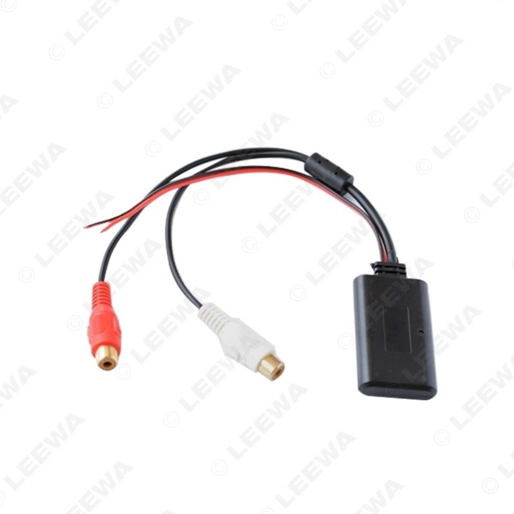 Picture of Universal Car CD Wireless Bluetooth Module Audio AUX Adapter with 2-RCA Male AUX IN Music Input Wireless AUX Cable