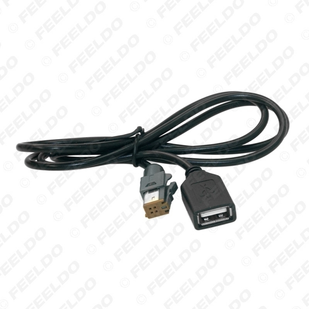 Picture of Car Audio Female USB AUX-In Cable Adapter 4Pin Connector For Subaru Forester XV/Outback/Legacy