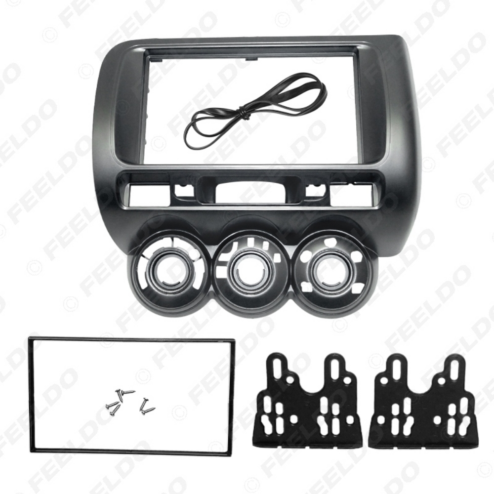 Picture of Car 2Din Audio Radio Fascia Frame For HONDA Fit Jazz (LHD)2002-2008 Stereo DVD Radio Dash Mount Installation Face Frame Kit