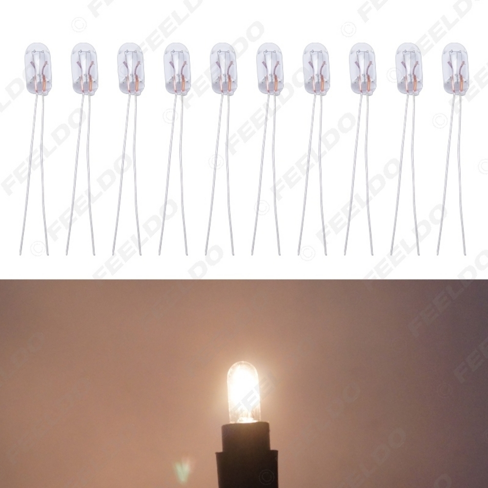 Picture of Warm White/Amber Car T5 12V 1.2W Halogen Bulb External Halogen Lamp Replacement Dashboard Bulb Light