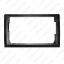 Picture of Car Stereo 2Din Big Screen Fascia Frame Adapter 10.1 Inch To 9 Inch For Audio Dash Fitting Panel Frame Kit