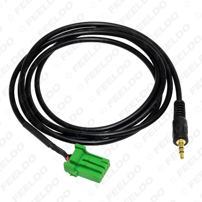 Picture of Car 3.5mm Male Jack AUX-IN Socket Audio Cable For Honda Fit/Jazz Extension CD Radio AUX Wire Adapter