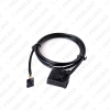 Picture of Car AUX IN Switch MP3 Audio Interface Wire for VolksWagen Audi Ford Skoda Modified AUX Cable Adapter