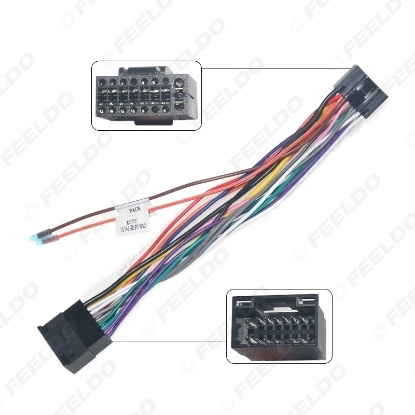 Picture of Car 16pin Audio Wiring Harness For Chevrolet Aveo Lova Chery Landwind Stereo Installation Power Wire Adapter