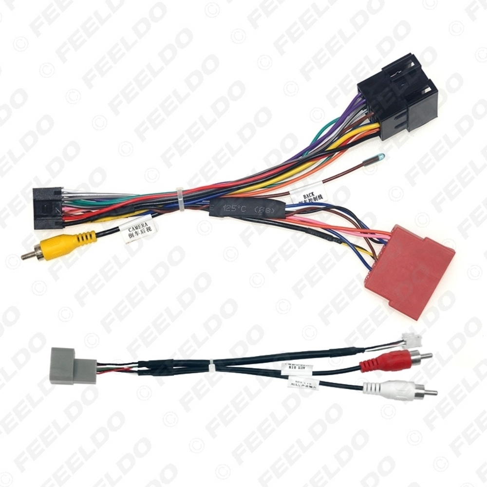 Picture of Car 16pin Audio Wiring Harness With USB Cable For Lada Vesta Aftermarket Stereo Installation Wire Adapter