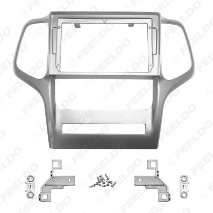 Picture of Car Audio Fascia Frame Adapter For Jeep Grand Cherokee 9" Big Screen 2DIN Dash Fitting Panel Frame Kit