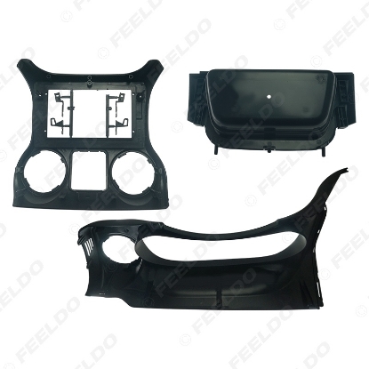 Picture of Car 2Din Audio Face Plate Fascia Frame For Jeep Wrangler 11-14 10.1" Big Screen CD/DVD Player Panel Dash Mount Kit