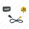 Picture of Car Audio Radio 6Pin AUX USB Cable Female Port Extension Wire For MINI ISO Fiat Grande Punto USB Cable Adapter