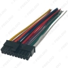 Picture of 1PC Black Universal Car Wire Harness Connector 4Pin-24Pin Head Into Car DVD CD Radio Stereo Wire Plug Adapter