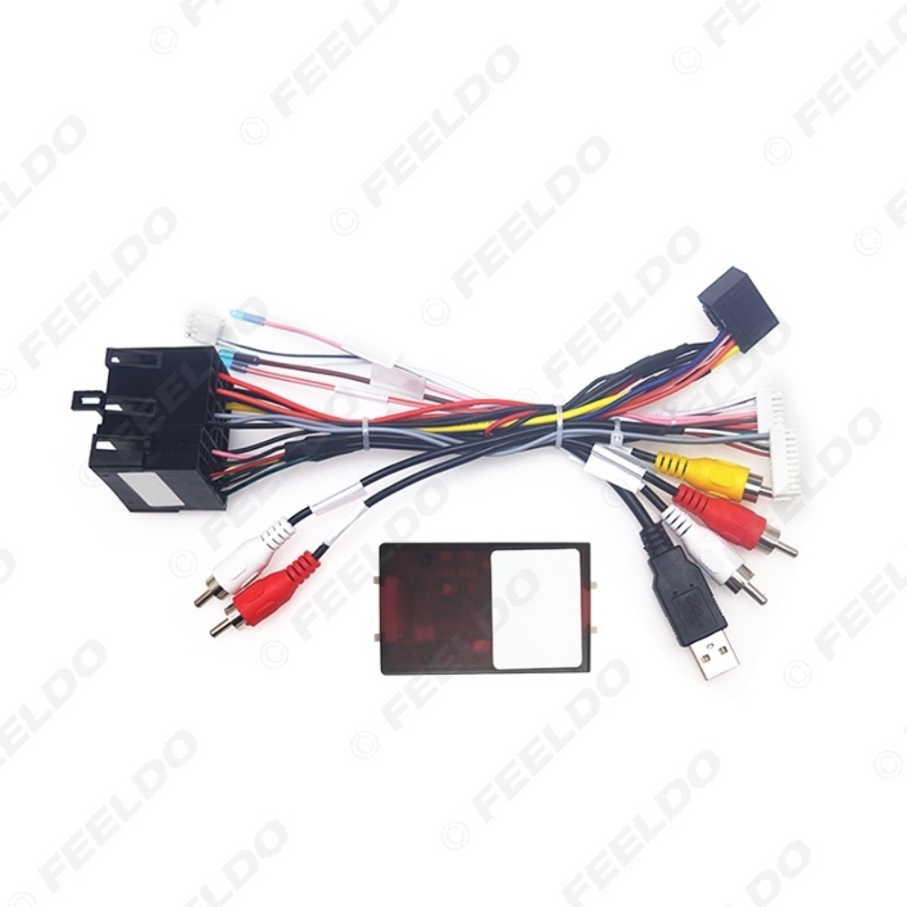 Picture of Car Radio 16PIN Android Power Calbe With Canbus Box For KIA Sorento Cerato Audio Wiring Harness Adapter