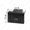 Picture of Car USB Data Adapter Switch Button Cable wiring Harness For Volkswagen Audi Skoda USB Cable Audio Adapter