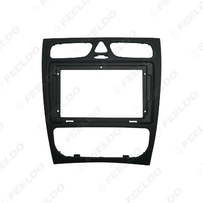 Picture of Car 9Inch Screen Radio Stereo Fascia Frame Panel Dash Facia Kit For Mercedes-Benz C-CLASS(W203) 2001-2003 Installation 