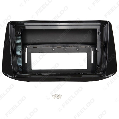 Picture of Car 2Din 9" Audio Face Plate Fascia Frame For Hyundai I-30 2018 Big Screen Radio Stereo Panel Dash Mount Refitting Kit