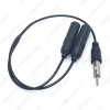 Picture of Car Antenna Cable Adapter Plug From 1-Male To 2-Female For Car Stereo Radio Antenna Extension Cable