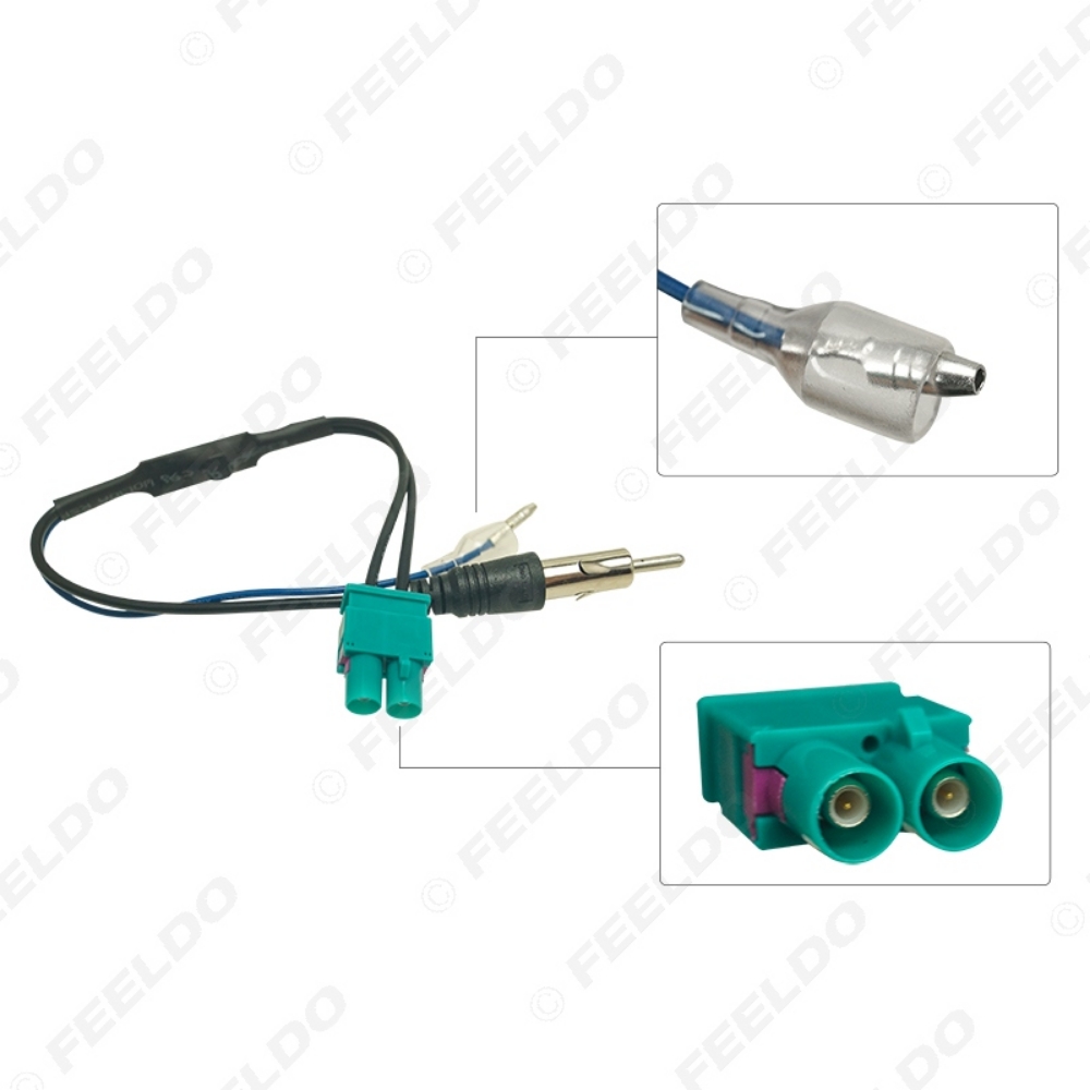 Picture of OEM Special Dual FAKRA RF Radio Antenna Adapter For Volkswagen RNS510(MFD3)/RCD510/310/Jetta/Golf/MK5/MK6/Passat B6/B7/Tiguan