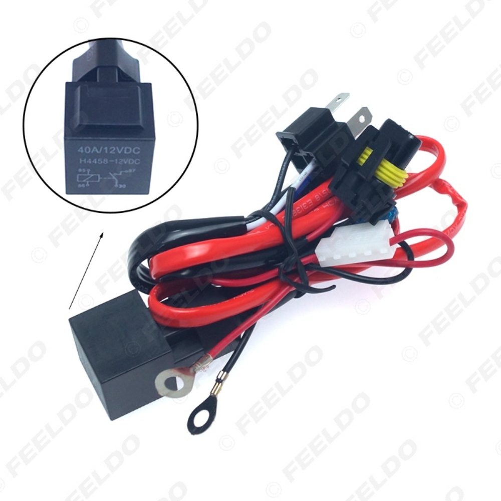 Picture of Motorcycle Kit 12V 35W H4 HID Hi/Lo Xenon Wire Harness Relay HID Wiring Harness Kit