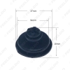 Picture of 1PC 40mm Car LED Bulb Headlight Convex Dustproof Rubber Seal Ring With 4-Preformed Hole Wire Ring