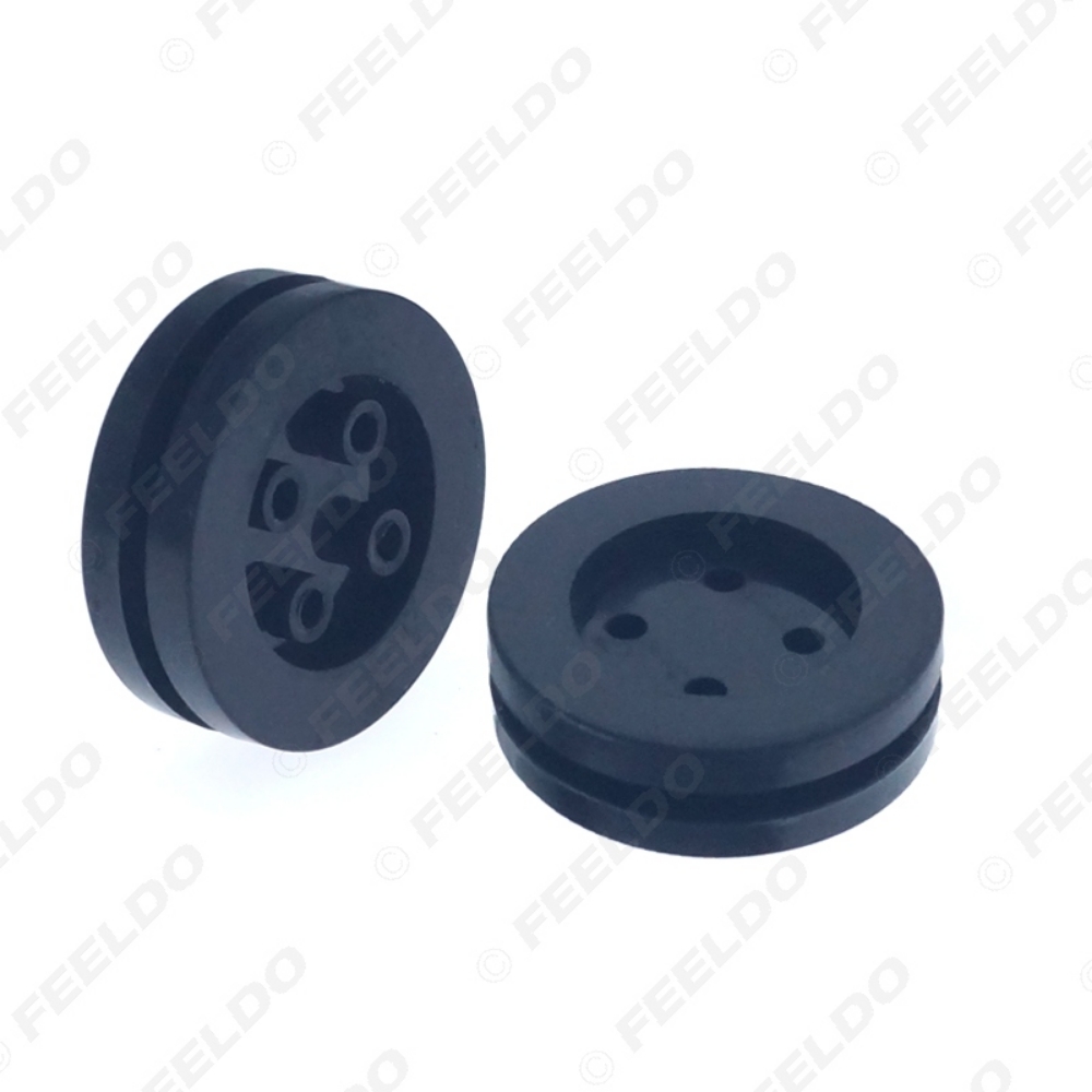 Picture of 1PC 30mm Car LED Bulb Headlight Flat Dustproof Rubber Seal Ring With 4-Preformed Hole Wire Ring
