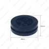 Picture of 1PC 30mm Car LED Bulb Headlight Flat Dustproof Rubber Seal Ring With 4-Preformed Hole Wire Ring