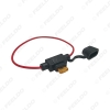 Picture of Waterproof Car Auto Blade Type InLine Fuse Holder Case Replacement 5A/30A Fuses 16AWG Wire Cutoff Switch Socket