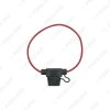Picture of Waterproof Car Auto Blade Type InLine Fuse Holder Case Replacement 5A/30A Fuses 16AWG Wire Cutoff Switch Socket