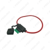 Picture of Waterproof Car Auto Blade Type InLine Fuse Holder Case Replacement 5A/30A Fuses 16AWG Wire Cutoff Switch Socket
