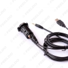 Picture of Car Stereo Armrest Box AUX USB Interface Adapter for Peugeot 1007 107 Citroen RD9 RD43 RD45 Music AUX Cable