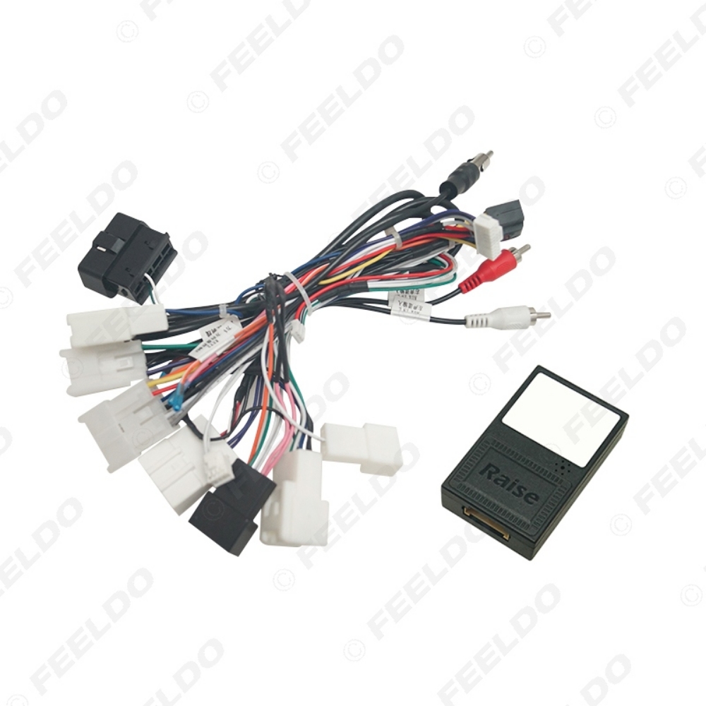 Picture of Car 16pin Audio Wiring Harness With Canbus Box For Toyota Corolla Camry Highlander Stereo Installation Wire Adapter