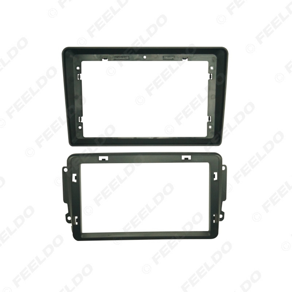 Picture of Car Audio 9" Big Screen DVD Fascia Frame Adapter For Mercedes-Benz C-Klasse (W203) 2Din Dash Installation Panel Frame Kit