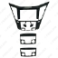 Picture of Car Audio Fascia Frame Adapter For Hyundai Sonata YF 2010 9" Big Screen 2DIN Dash Fitting Panel Frame Kit