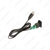 Picture of Car 2.0 USB Data Adapter Switch Button Cable wiring Harness For Universal Car Models USB Cable Audio Adapter