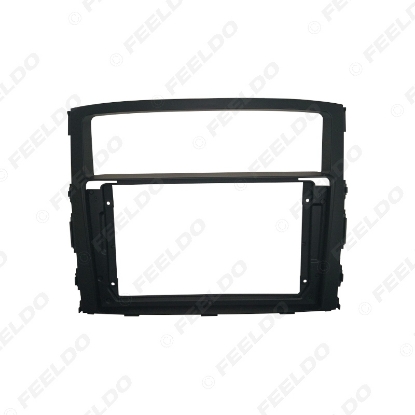 Picture of Car Audio 9" Big Screen DVD Fascia Frame Adapter For Mitsubishi Pajero 2010 2Din Dash Installation Panel Frame Kit