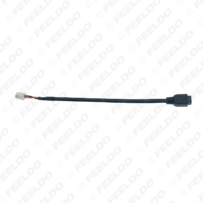 Picture of Car Audio Input Media Data Wire Mini USB To 4Pin Cable Adapter For Nissan Ford USB AUX Cable