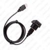 Picture of Car Stereo Armrest Box USB Switch Adapter Glove Box USB Panel Female to Male For Peugeot Citroen USB Cable