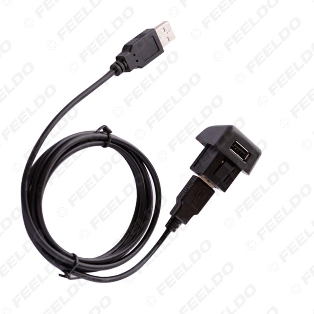 Picture of Car Stereo Armrest Box USB Switch Adapter Glove Box USB Panel Female to Male For Peugeot Citroen USB Cable