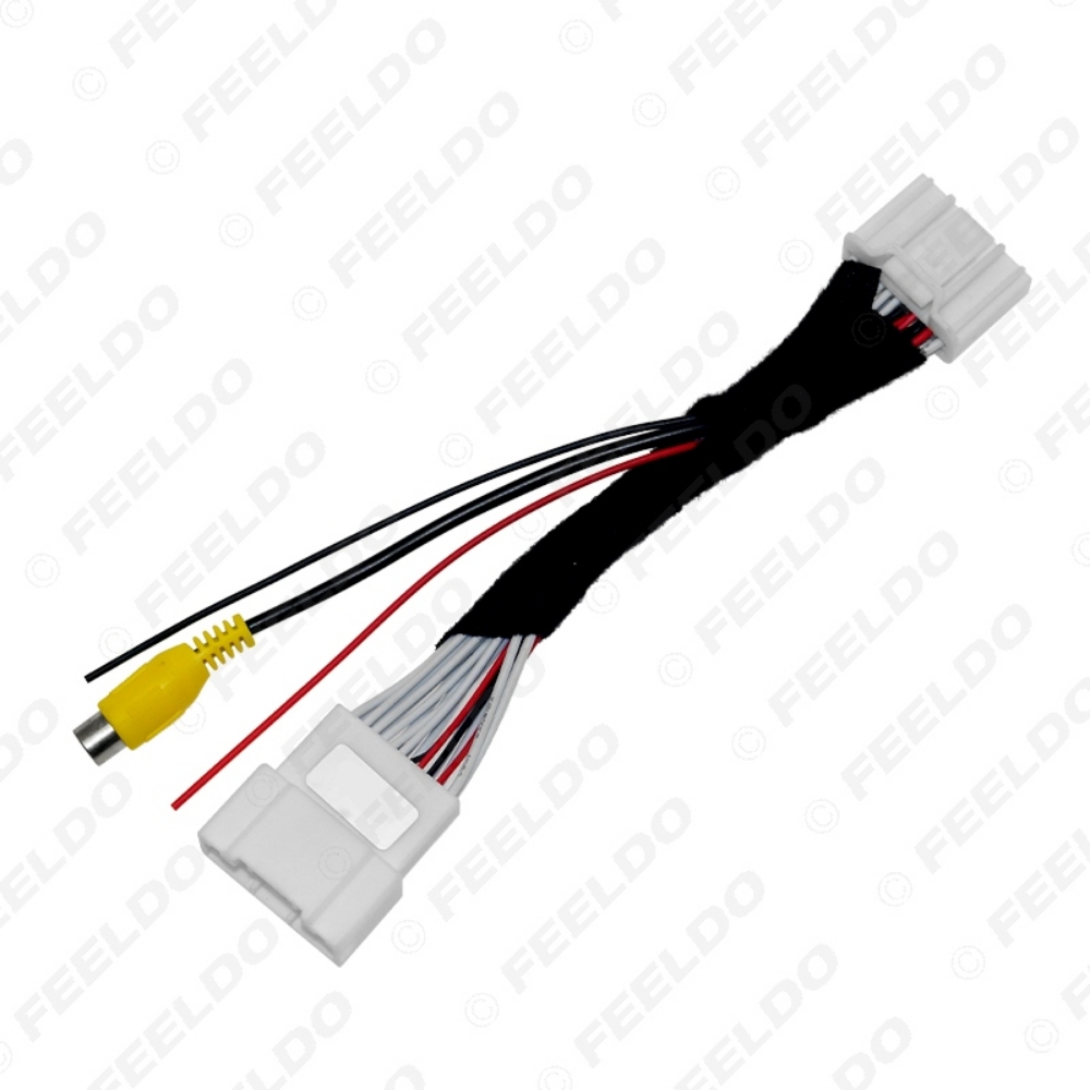 Picture of Car Parking Rear Camera Video Plug Converter Cable For Mazda 3 Audio Head Units Wire Harness With Parking Wire