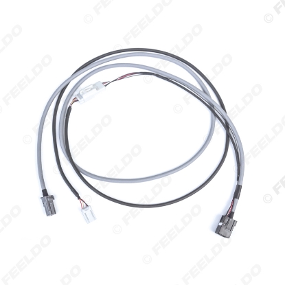 Picture of Car Audio USB AUX Interface Switch 5Pin Plug Adapter for Toyota Corolla Camry Reiz RAV4 Prius Highlander Harness Cable Kit 