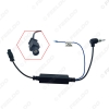 Picture of Car Radio Antenna Aerial Adaptor For Volkswagen Audi Citroen Ford Renault Bent Plug Cable Fakra Male Connector With Amplifier  