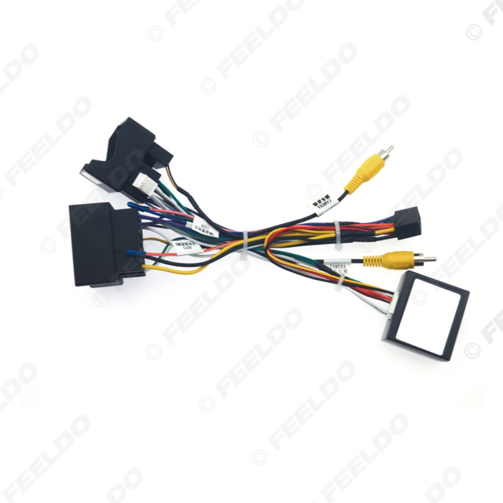 Picture of Car Audio Wiring Harness with Canbus Box For Volkswagen Golf 7 (MQB+PQ) Aftermarket 16pin CD/DVD Stereo Installation Wire Adapter