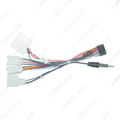 Picture of 16P Car Head Unit Wire Harness Adapter For Toyota OEM Car Radio Harness With 4-Terminal