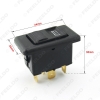 Picture of 1Pc Universal 5pins Electromobile Power Window Switch 12V/24V 20A with illumination indicator