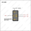 Picture of 1Pc Universal 5pins Electromobile Power Window Switch 12V/24V 20A with illumination indicator