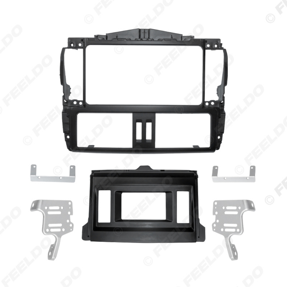 Picture of Car 2Din Stereo Radio Fascia Frame Adapter For Toyota Prado GXL Refitting Dash Mount Kit Frame Panel Trim
